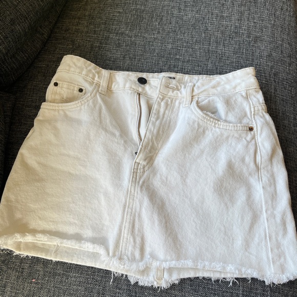 Cotton On Skirts White Cotton On Denim Skirt Size 6 Worn Once